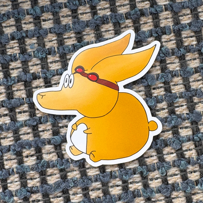 Fast Bunny Vinyl Sticker